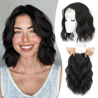 10inch Short Wavy Clip in Hair Topper for Women-Star